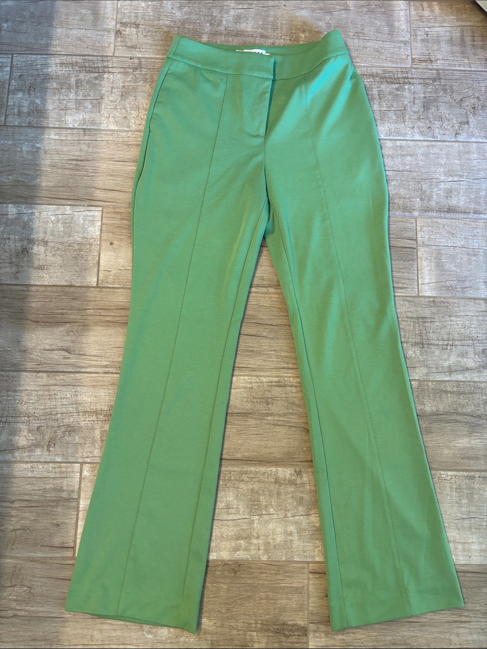 ICHI Classic High-Rise Green Women's Dress Pants